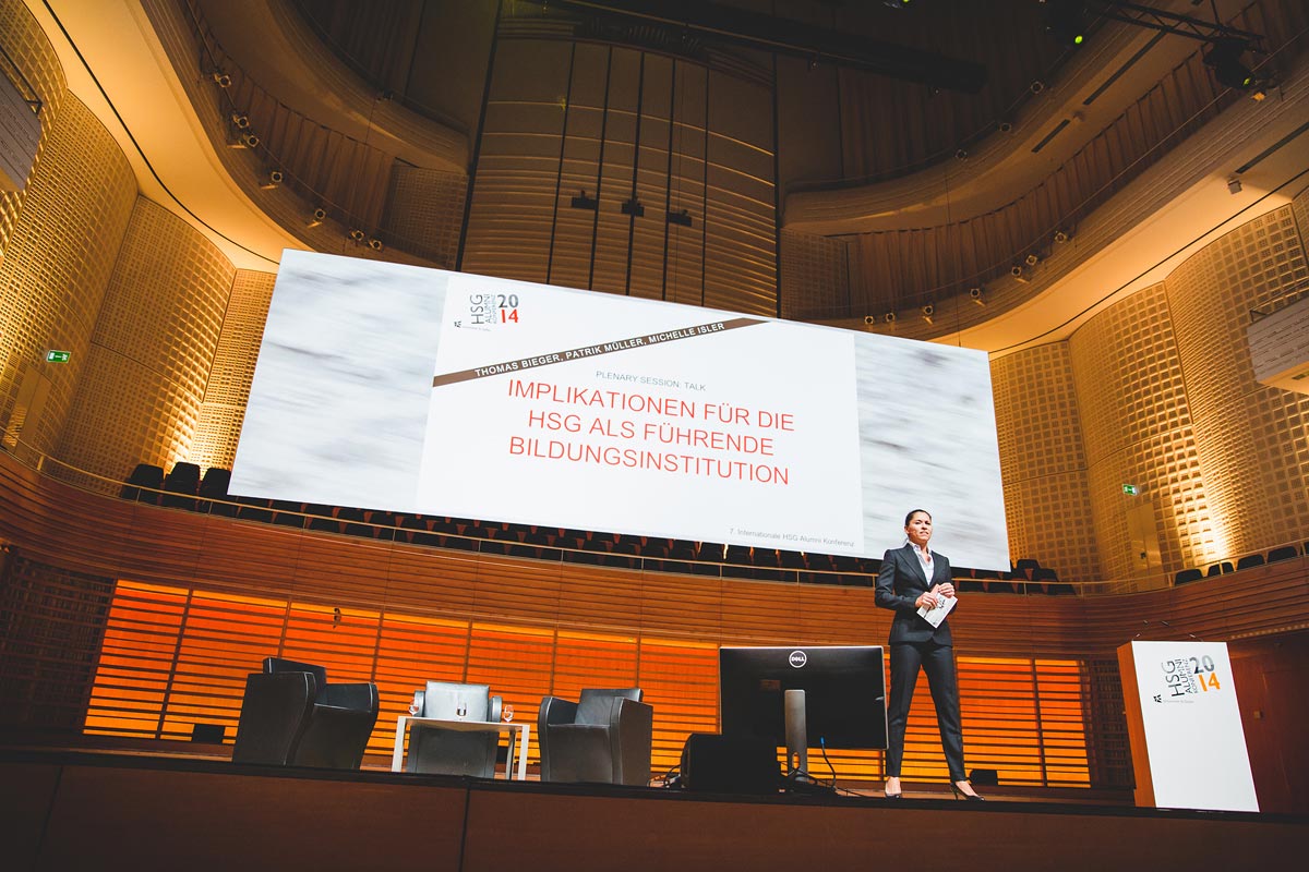 Konferenzbühne im KKL Luzern